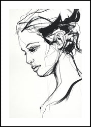 Silhouette 2 | INDRAMMET BILLEDE Indrammet billede MF 30x40 Sort