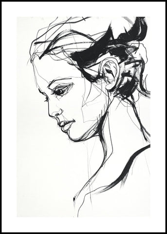 Silhouette 2 | INDRAMMET BILLEDE Indrammet billede MF 30x40 Sort
