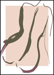 Sketch no 1 | INDRAMMET BILLEDE Indrammet billede MF 30x40 Sort