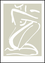 Sketch no 2 | INDRAMMET BILLEDE Indrammet billede MF 30x40 Sort