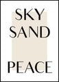 Sky Sand Peace | INDRAMMET BILLEDE
