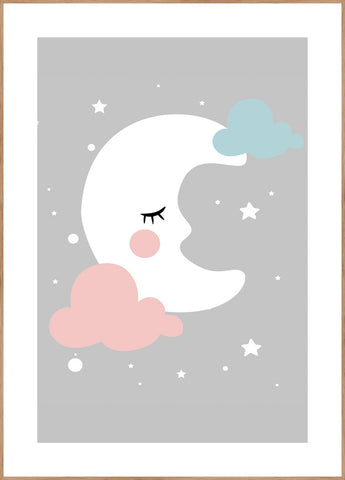 Sleeping | INDRAMMET BILLEDE Indrammet billede MF 30x40 Egeramme