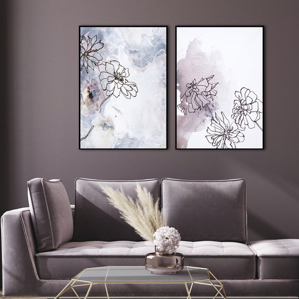 Soft Flower 1 | INDRAMMET BILLEDE Indrammet billede MF