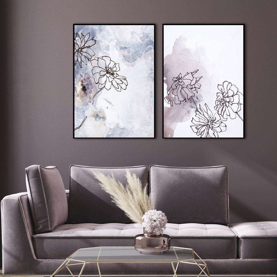 Soft Flower 2 | INDRAMMET BILLEDE Indrammet billede MF