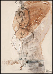 Stormy day | INDRAMMET BILLEDE Indrammet billede MF 30x40 Sort