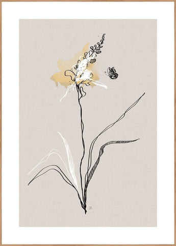 Summer Plant 1 | INDRAMMET BILLEDE Indrammet billede MF 30x40 Egeramme