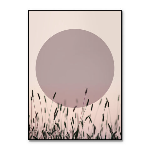 Sundown 1 | INDRAMMET BILLEDE Indrammet billede MF 30x40 Sort