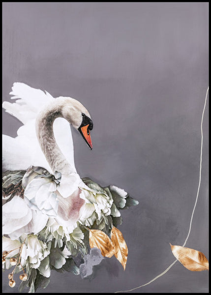 Swan Gold 2 | INDRAMMET BILLEDE Indrammet billede MF