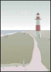 Sylt Insel | INDRAMMET BILLEDE Indrammet billede MF 30x40 Sort