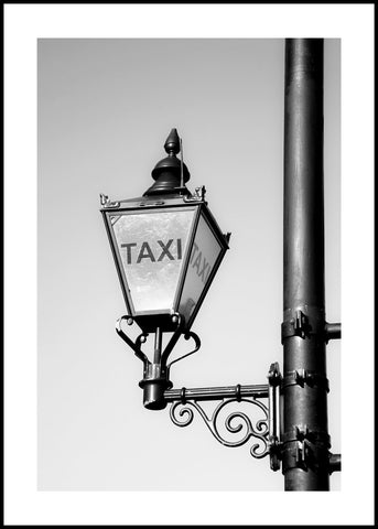 Taxi | INDRAMMET BILLEDE Indrammet billede MF 30x40 Sort