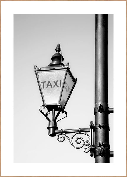 Taxi | INDRAMMET BILLEDE Indrammet billede MF 30x40 Egeramme