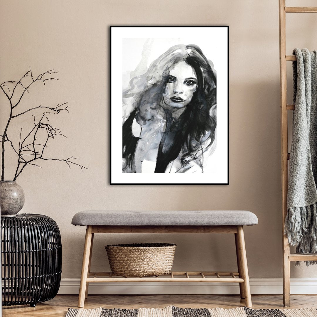 The Feeling | INDRAMMET BILLEDE Indrammet billede MF 30x40 Sort