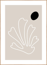 The Leaf 2 | INDRAMMET BILLEDE Indrammet billede MF 30x40 Egeramme