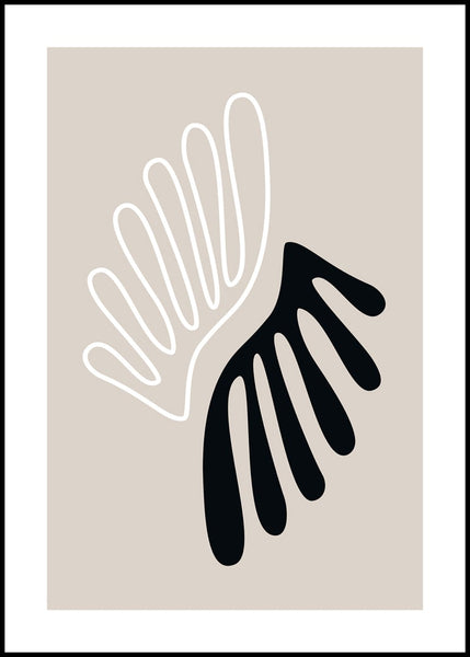The Leaf | INDRAMMET BILLEDE Indrammet billede MF 30x40 Sort