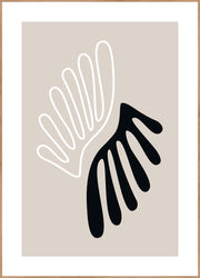 The Leaf | INDRAMMET BILLEDE Indrammet billede MF 30x40 Egeramme