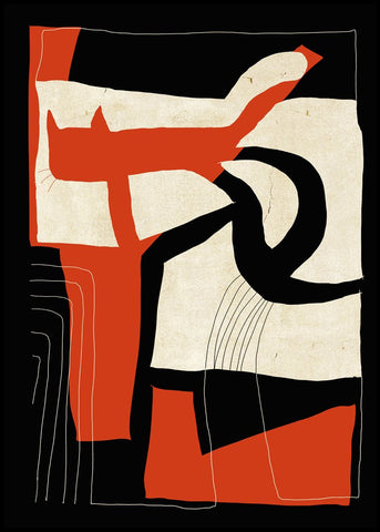 The Loose Cat | INDRAMMET BILLEDE Indrammet billede MF 30x40 Sort