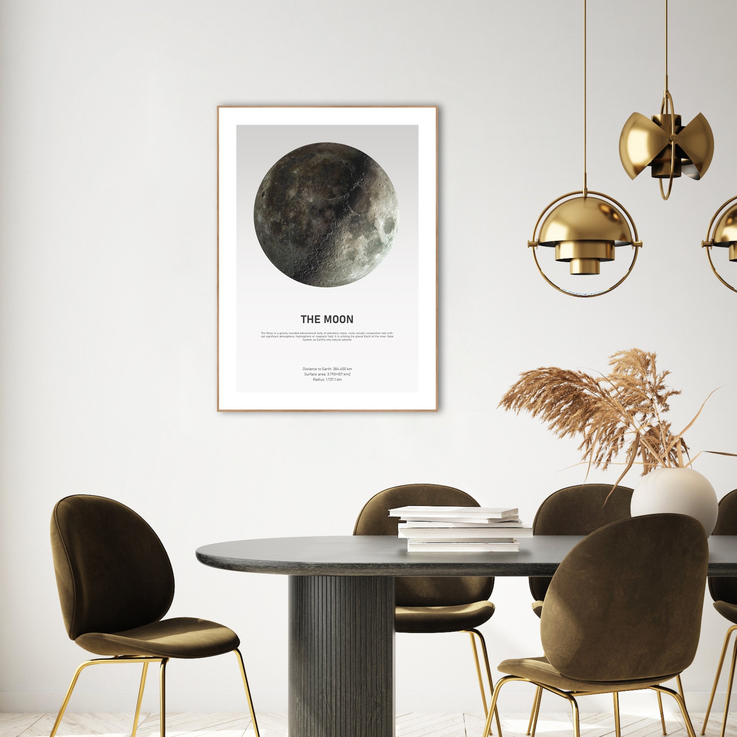The Moon Light | INDRAMMET BILLEDE Indrammet billede MF 30x40 Egeramme