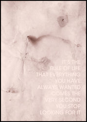 The Rule of Life | INDRAMMET BILLEDE Indrammet billede MF 30x40 Sort