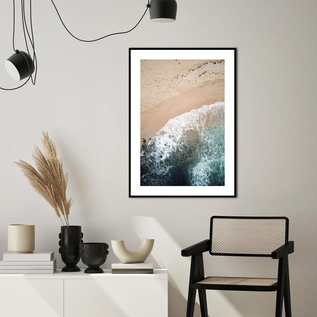 The Shore | INDRAMMET BILLEDE Indrammet billede MF 30x40 Egeramme