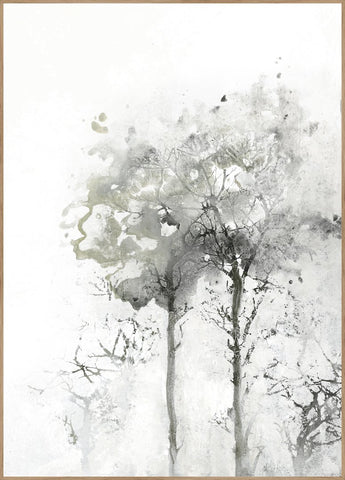 Tree Shape 2 | INDRAMMET BILLEDE Indrammet billede MF 30x40 Egeramme