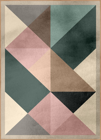Triangle-2 | INDRAMMET BILLEDE Indrammet billede MF 30x40 Egeramme