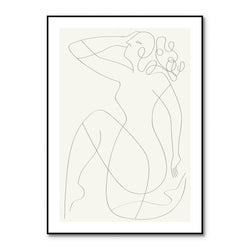 Unknown 1 | INDRAMMET BILLEDE Indrammet billede MF 30x40 Sort