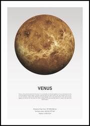Venus Light | INDRAMMET BILLEDE Indrammet billede MF 30x40 Sort
