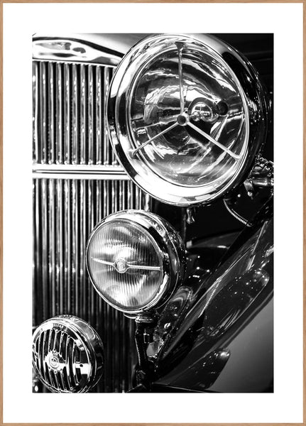 Vintage Car | INDRAMMET BILLEDE Indrammet billede MF 30x40 Egeramme