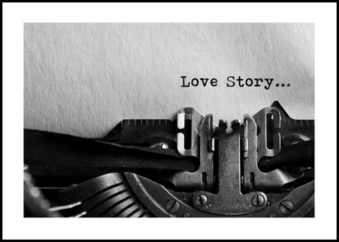 Vintage Love Story | INDRAMMET BILLEDE Indrammet billede MF 30x40 Sort