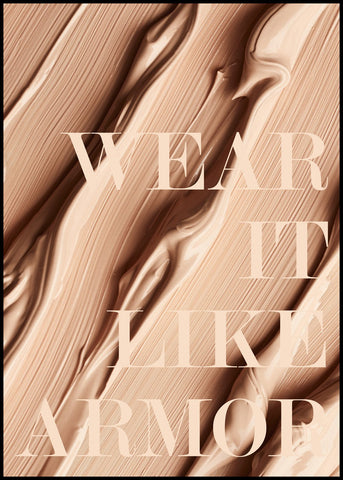 Wear it like armor | INDRAMMET BILLEDE Indrammet billede MF 30x40 Sort