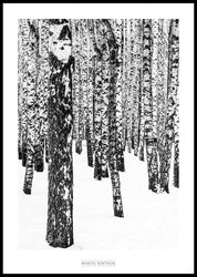 White Edition 1 | INDRAMMET BILLEDE Indrammet billede MF 30x40 Sort