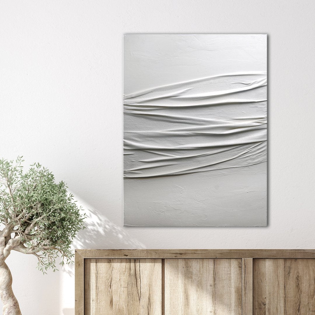 White Passion 11 | STRUKTUR MALERI Strukturmaleri MF 90x120 hvid