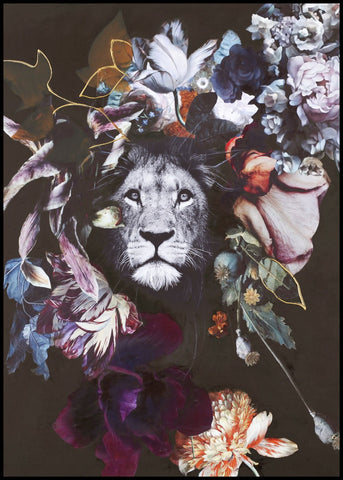 Wild Couture 3 | INDRAMMET BILLEDE Indrammet billede MF 30x40 Sort