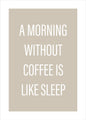 Without coffee | PLAKAT
