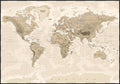 Worldmap vintage | INDRAMMET BILLEDE