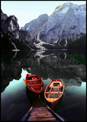 By the lake | INDRAMMET BILLEDE Indrammet billede MF 30x40 Sort