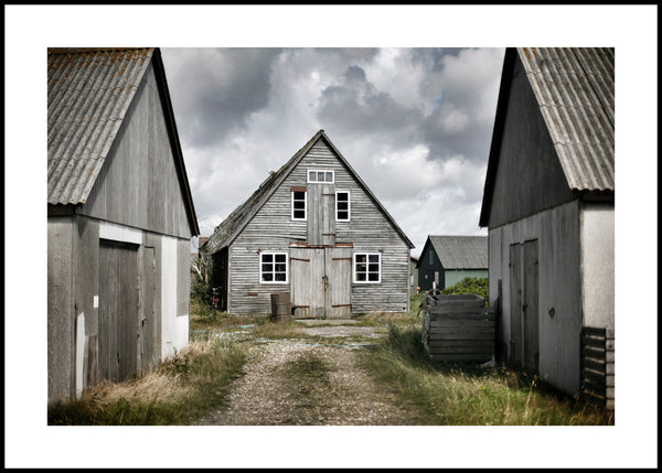 Cosy cabins | INDRAMMET BILLEDE Indrammet billede MF 30x40 Sort