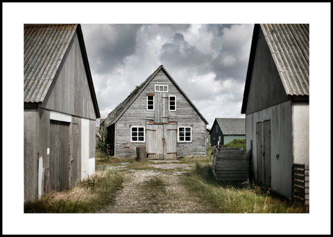 Cosy cabins | INDRAMMET BILLEDE Indrammet billede MF 30x40 Sort