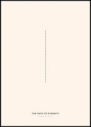 Eternity | INDRAMMET BILLEDE Indrammet billede MF 30x40 Sort