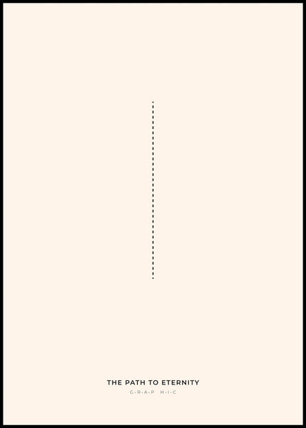 Eternity | INDRAMMET BILLEDE Indrammet billede MF 30x40 Sort