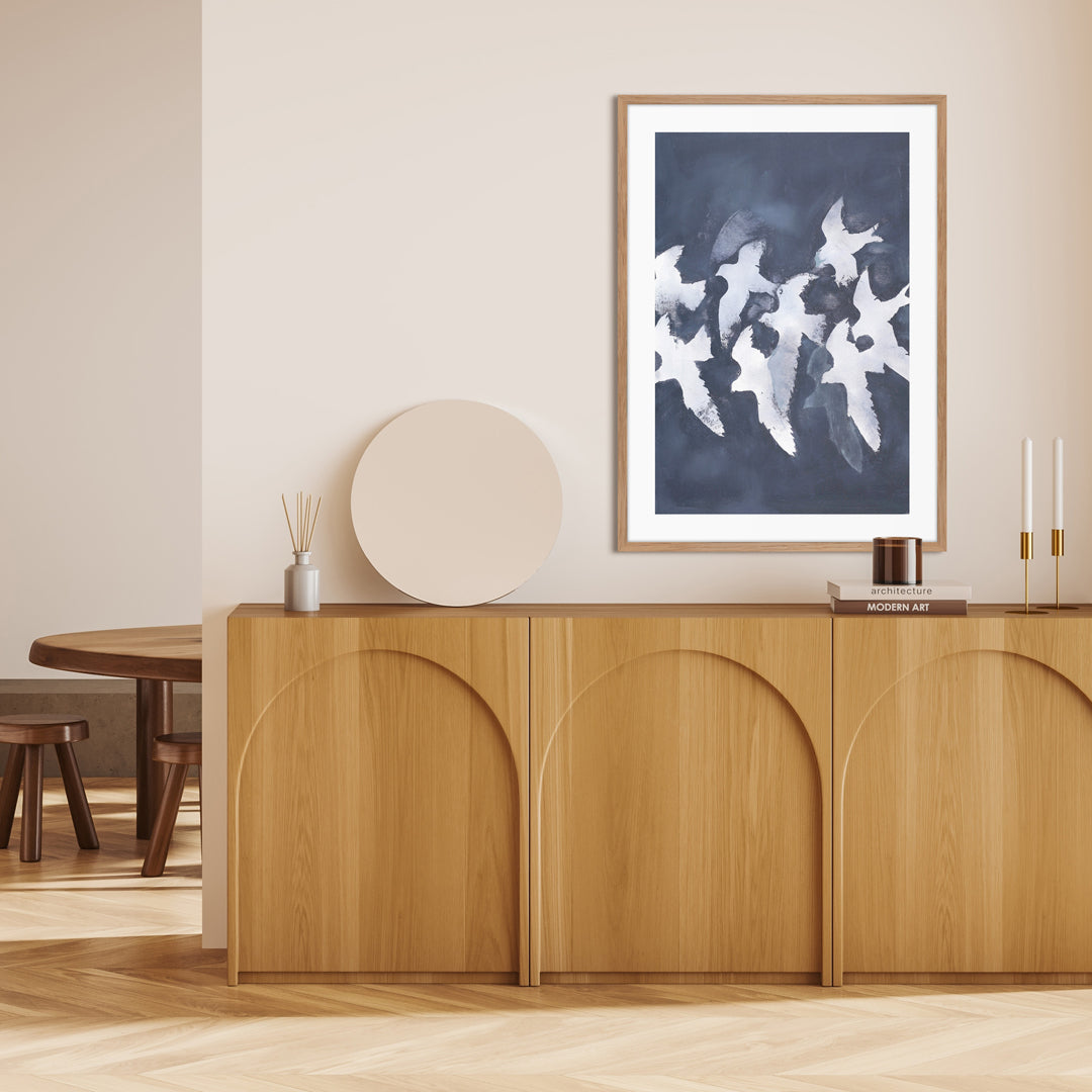 Fades into light | KUNSTTRYK Kunsttryk ART COPENHAGEN 50x70 Egeramme