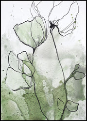 flowerline 2 | INDRAMMET BILLEDE Indrammet billede MF