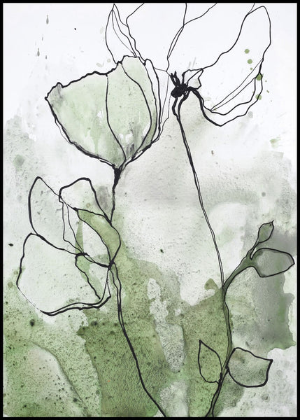 flowerline 2 | INDRAMMET BILLEDE Indrammet billede MF