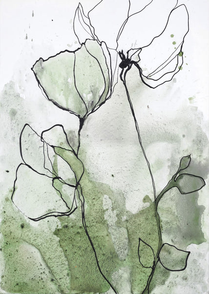 flowerline 2 | INDRAMMET BILLEDE Indrammet billede MF