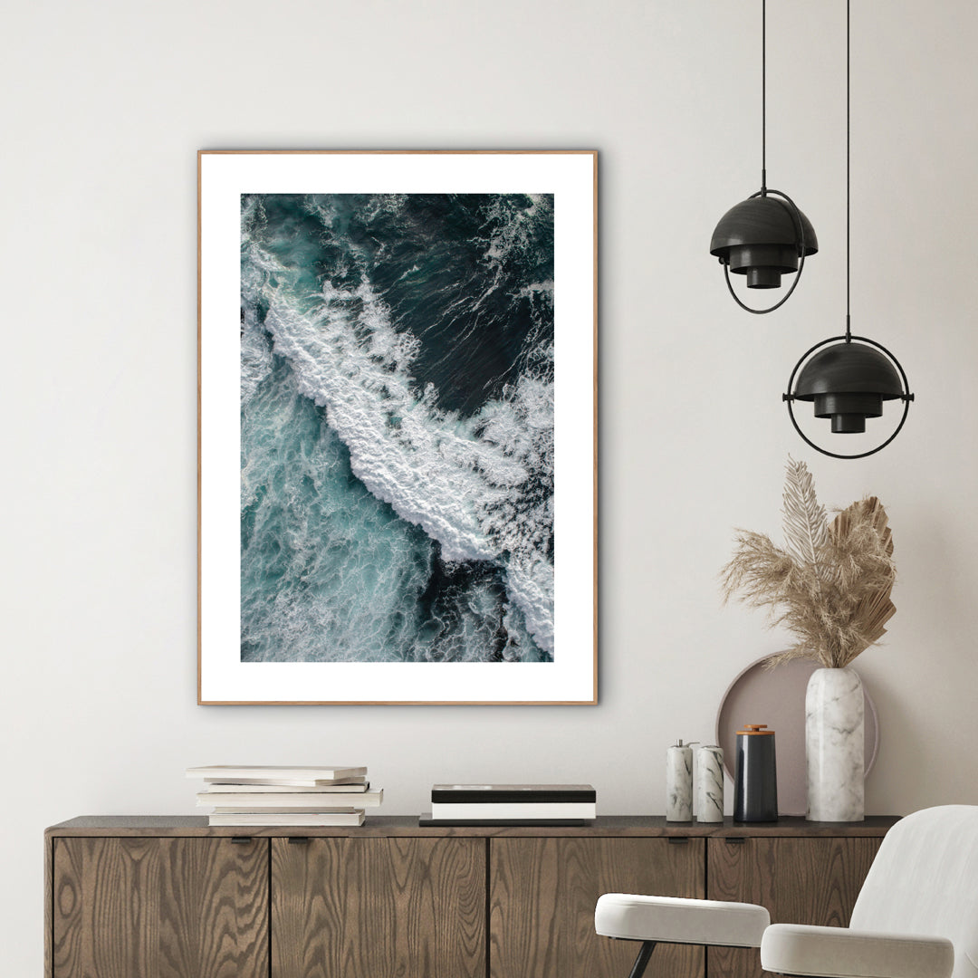 From above 9 | INDRAMMET BILLEDE Indrammet billede MF 30x40 Sort