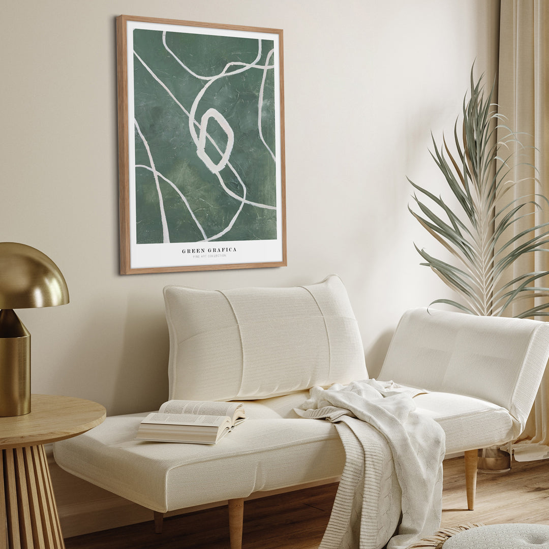 Green grafica | KUNSTTRYK Kunsttryk ART COPENHAGEN 50x70 Egeramme