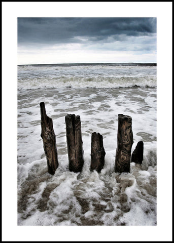 High tide | INDRAMMET BILLEDE Indrammet billede MF 30x40 Sort