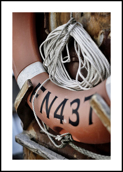 Lifebuoy | INDRAMMET BILLEDE Indrammet billede MF 30x40 Sort