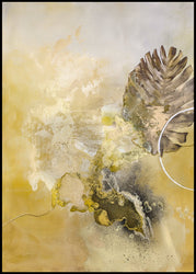 Golden Leaf | INDRAMMET BILLEDE Indrammet billede MF 30x40 Sort