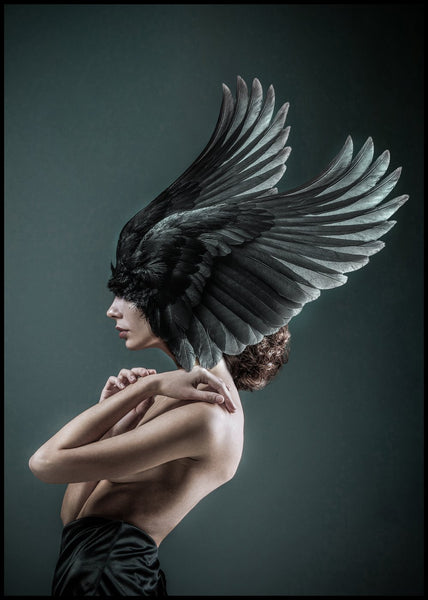 Iris | INDRAMMET BILLEDE Indrammet billede MF 30x40 Sort